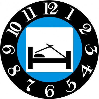 Настенные часы SvS 3002524 Дорожный знак Гостиница или мотель