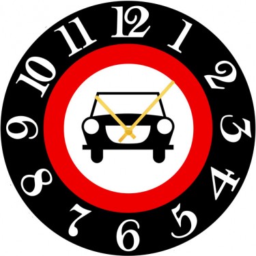 Настенные часы SvS 3002534 Дорожный знак Берегись автомобиля