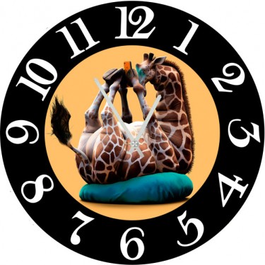 Настенные часы SvS 3002589 Смешной жираф