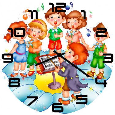 Настенные часы SvS 3002628 Урок пения у детей