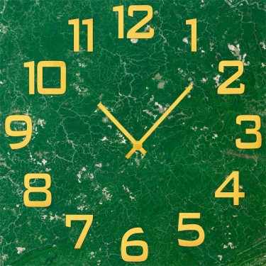 Настенные часы SvS 3002807 Зеленый картон