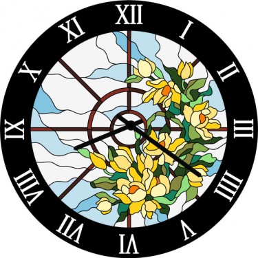Настенные часы SvS 3002834 Цветы и небо