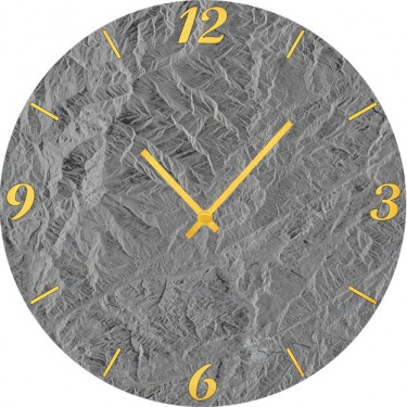 Настенные часы SvS 3002865 Серый рельеф