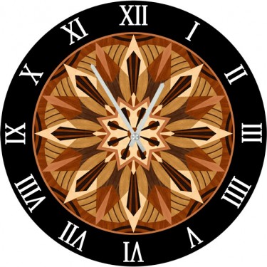 Настенные часы SvS 3002881 Коричневый узор