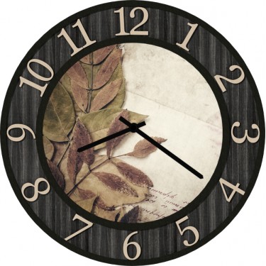 Настенные часы SvS 3003074 Листья на бумаге