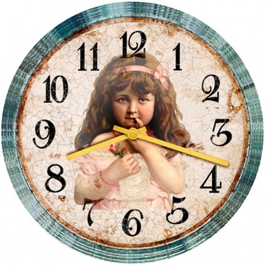 Настенные часы SvS 3501085 Kids Застенчивая кукла