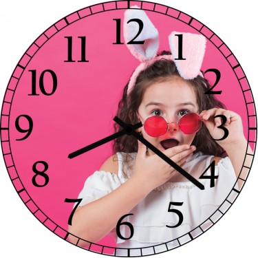 Настенные часы SvS 3501203 Kids Девочка в очках