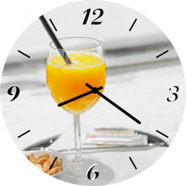 Настенные часы SvS 3501671 Kitchen Апельсиновый сок