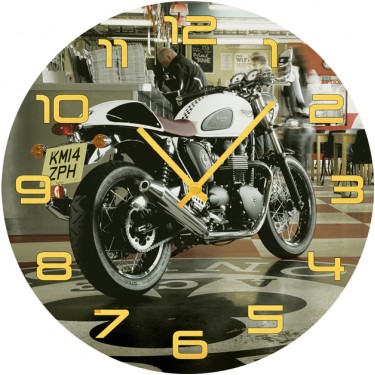 Настенные часы SvS 3501839 Мотоцикл в баре