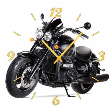Настенные часы SvS 3501975 Мотоцикл на белом фоне