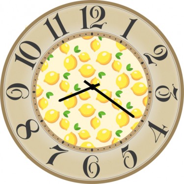 Настенные часы SvS 3502164 Kitchen Много лимонов