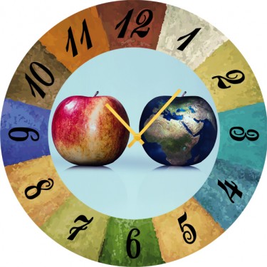 Настенные часы SvS 3502257 Два яблока