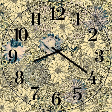 Настенные часы SvS 3502422 Абстракция цветов