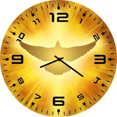 Настенные часы SvS 3502431 Образ птицы в золоте