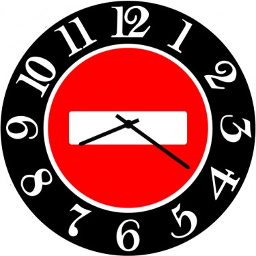 Настенные часы SvS 3502539 Дорожный знак Вьезд запрещен