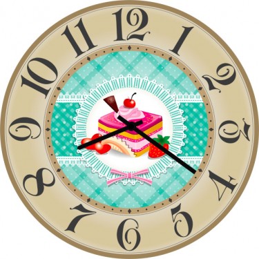 Настенные часы SvS 3502729 Розовый торт