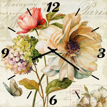 Настенные часы SvS 3502858 Разные цветы