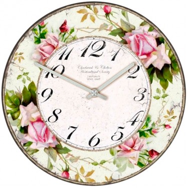 Настенные часы SvS 4001104 Flowers Розы