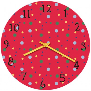 Настенные часы SvS 4001192 Разноцветный горошек