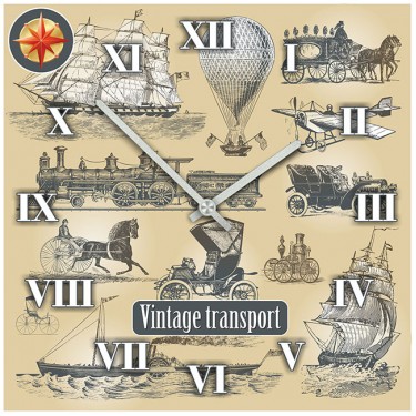 Настенные часы SvS 4001588 Vintage Transport
