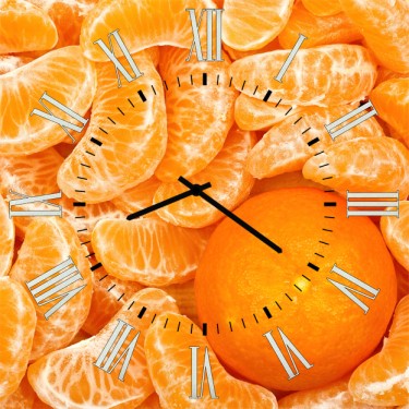 Настенные часы SvS 4001666 Kitchen Дольки апельсинов