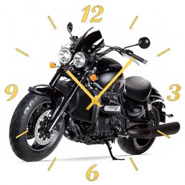 Настенные часы SvS 4001974 Мотоцикл на белом фоне