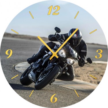 Настенные часы SvS 4002016 Вираж мотоциклиста
