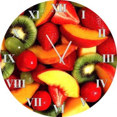Настенные часы SvS 4002085 Kitchen Нарезанные фрукты