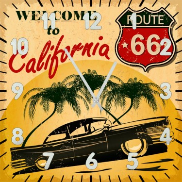 Настенные часы SvS 4002380 Welcome to California