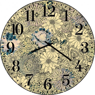 Настенные часы SvS 4002423 Абстракция цветов