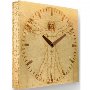 Настенные часы Витрувианский человек Kitch Clock PB-016