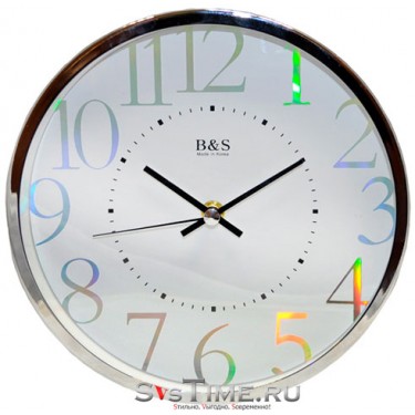 Настенные интерьерные часы B&S SHC-200 CH (W)
