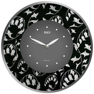 Настенные интерьерные часы B&S SHC-300 GF (BL)