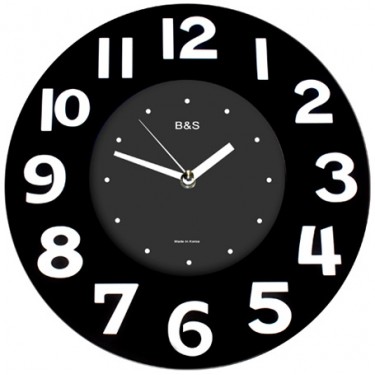 Настенные интерьерные часы B&S SHC-300 GN (BL)