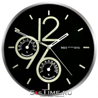 Настенные интерьерные часы B&S SHC-301 CSP (BL)