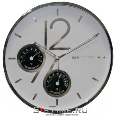 Настенные интерьерные часы B&S SHC-301 CSP (W)