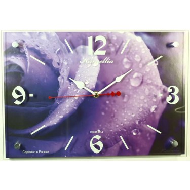 Настенные интерьерные часы Камелия 101 Фиолетовая роза, гор.