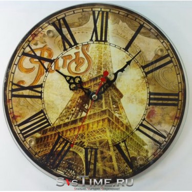 Настенные интерьерные часы Камелия 1016 Париж, круг
