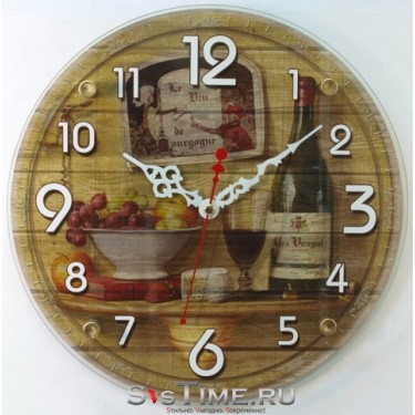 Настенные интерьерные часы Камелия 1026 Кухонные, круг