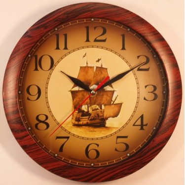 Настенные интерьерные часы Камелия 325096 Корабль