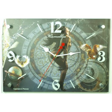 Настенные интерьерные часы Камелия 361 Девушка, гор.