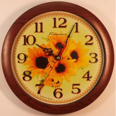 Настенные интерьерные часы Камелия 4071123 Подсолнух 2
