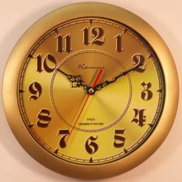 Настенные интерьерные часы Камелия 41435 Классика золото