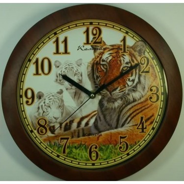 Настенные интерьерные часы Камелия 441123 Тигр