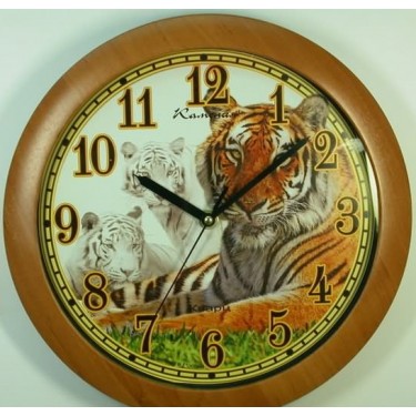 Настенные интерьерные часы Камелия 445416 Тигр