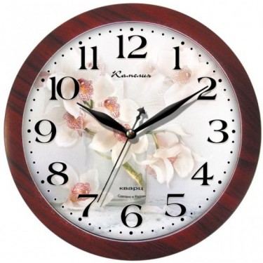 Настенные интерьерные часы Камелия 4708053 Орхидеи