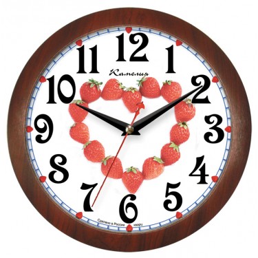Настенные интерьерные часы Камелия 661123 Сердечко
