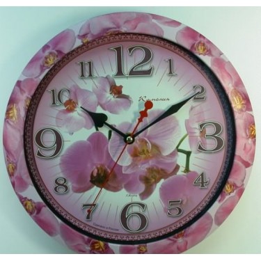 Настенные интерьерные часы Камелия 875085 Орхидеи