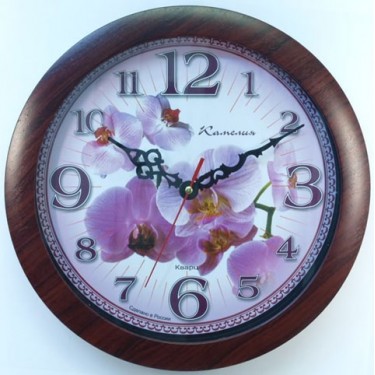 Настенные интерьерные часы Камелия 878053 Орхидеи