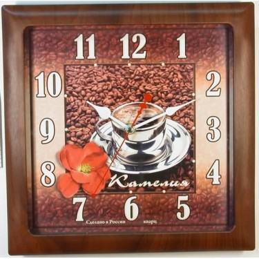 Настенные интерьерные часы Камелия 9031123 Кофе/квадрат